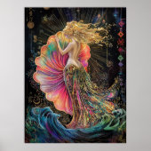 Die Geburt der Fantasie des Jugendstils der Venus Poster (Vorne)