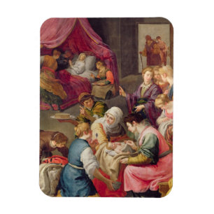 Die Geburt der Jungfrau, 1640 (Öl auf Leinwand) Magnet
