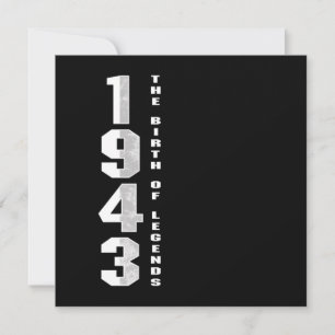 Die Geburt der Legenden 1943 77. Geburtstagsgesche Einladung