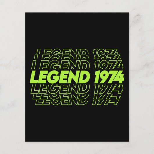 Die Geburt der Legenden 1974 Flyer (Vorne)