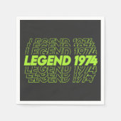 Die Geburt der Legenden 1974 Serviette (Vorderseite)