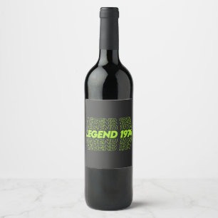 Die Geburt der Legenden 1974 Vintages Weinetikett