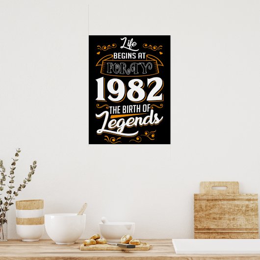 Die Geburt der Legenden 1982 Poster (Küche)