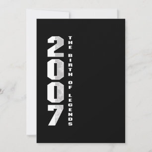 Die Geburt der Legenden 2007 13. Geburtstagsgesche Einladung