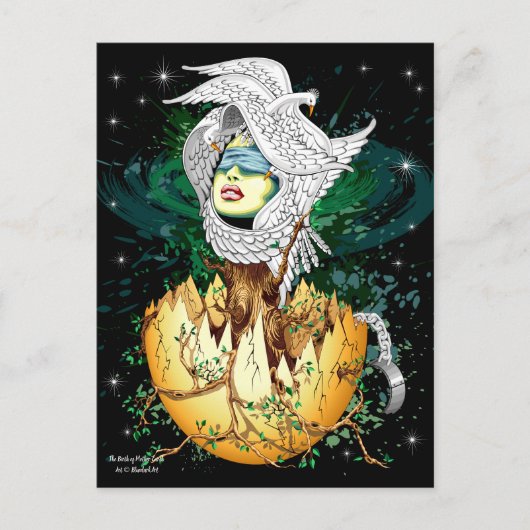 Die Geburt der Mutter Erde Postkarte (Vorderseite)