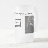 Die Geburt der Penn Zentraleisenbahn Mattglas Bierglas (VorderseiteRechts)