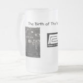 Die Geburt der Penn Zentraleisenbahn Mattglas Bierglas (Vorderseite Links)