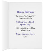 Die Geburt der Venus Botticelli Geburtstagskarte (Innen (Rechts))