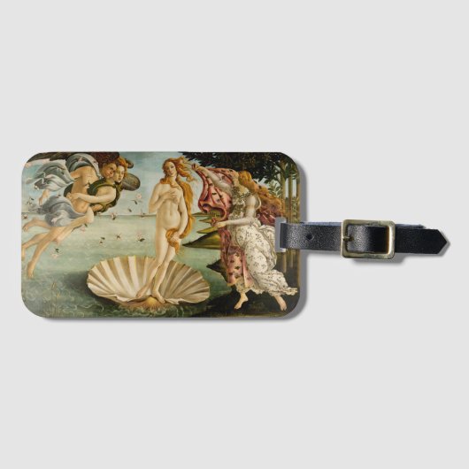 Die Geburt der Venus | Botticelli Gepäckanhänger (Vorderseite (Horizontal))
