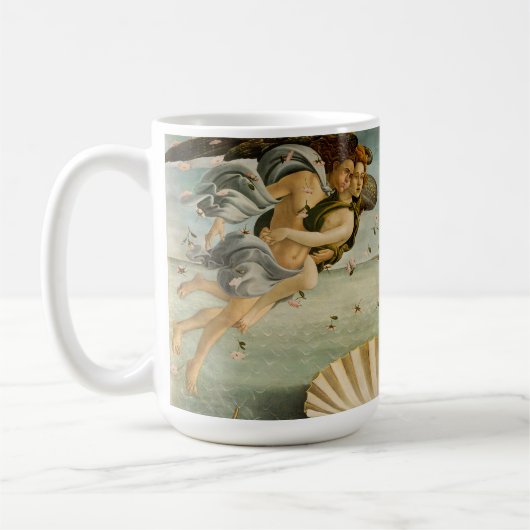 Die Geburt der Venus | Botticelli Kaffeetasse (Links)