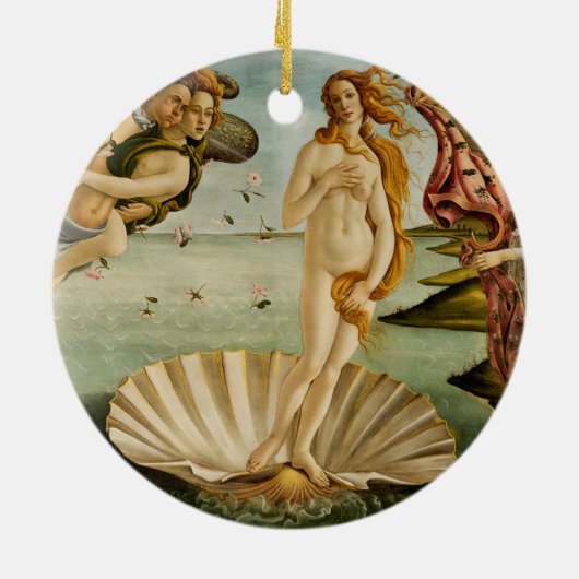 Die Geburt der Venus | Botticelli Keramik Ornament (Hinten)