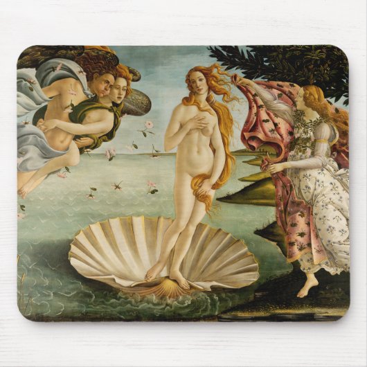 Die Geburt der Venus | Botticelli Mousepad (Vorne)