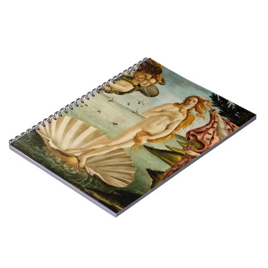 Die Geburt der Venus | Botticelli Notizblock (Linke Seite)