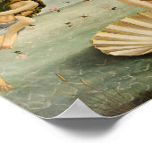 Die Geburt der Venus | Botticelli Poster (Ecke)