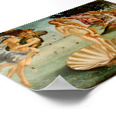 Die Geburt der Venus | Botticelli Poster (Ecke)