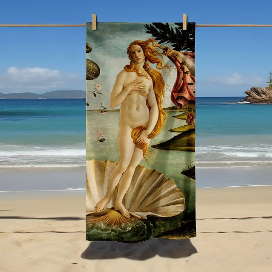 Die Geburt der Venus | Botticelli Strandtuch