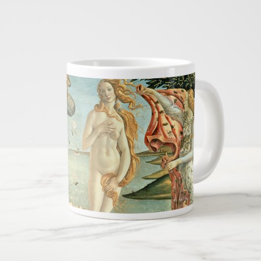 Die Geburt der Venus, c.1485 (Tempera auf der Lein Jumbo-Tasse (Vorderseite Rechts)