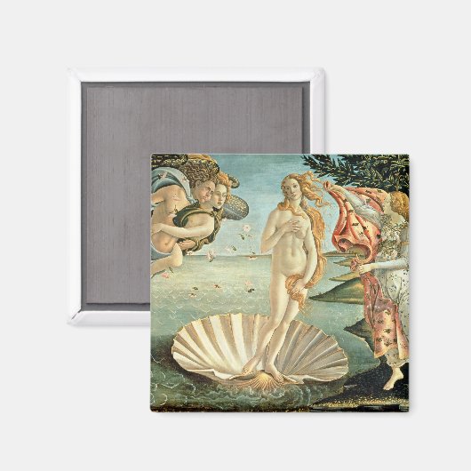 Die Geburt der Venus, c.1485 (Tempera auf der Lein Magnet (Vorderseite/Rückseite)