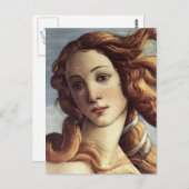Die Geburt der Venus (Detail) Postkarte (Vorne/Hinten)