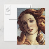 Die Geburt der Venus (Detail) Postkarte (Vorne/Hinten)
