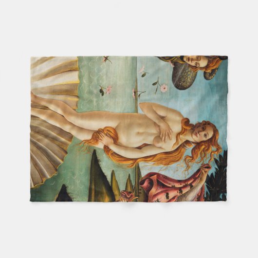 Die Geburt der Venus (Detail), Sandro Botticelli Fleecedecke (Vorderseite (Horizontal))