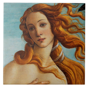 Die Geburt der Venus (Detail), Sandro Botticelli Fliese