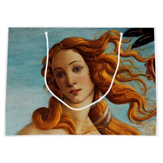 Die Geburt der Venus (Detail), Sandro Botticelli Große Geschenktüte (Vorderseite)