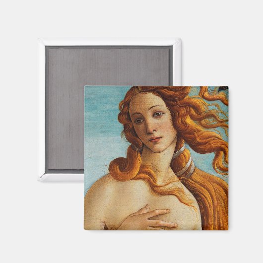 Die Geburt der Venus (Detail), Sandro Botticelli Magnet (Vorderseite/Rückseite)