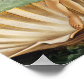 Die Geburt der Venus (Detail), Sandro Botticelli Poster (Ecke)