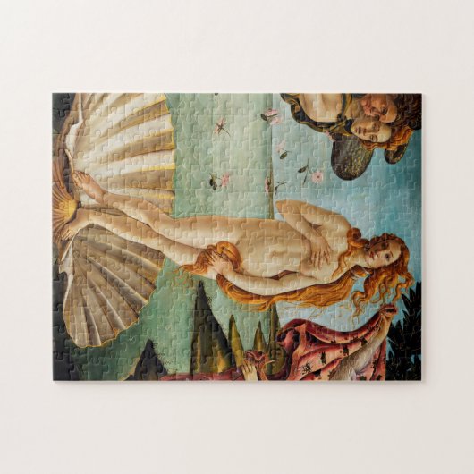 Die Geburt der Venus (Detail), Sandro Botticelli Puzzle (Horizontal)