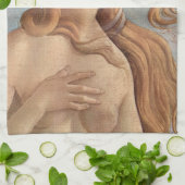 Die Geburt der Venus (Detail) von Sandro Botticell Geschirrtuch (Gefaltet)