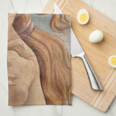 Die Geburt der Venus (Detail) von Sandro Botticell Geschirrtuch (Viertel Falte)