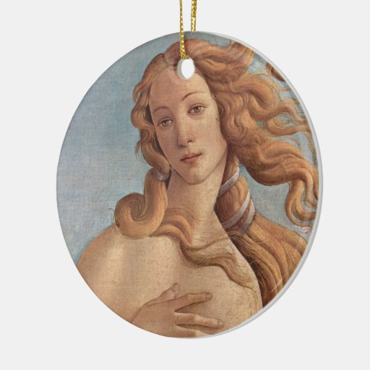 Die Geburt der Venus (Detail) von Sandro Botticell Keramik Ornament (Links)