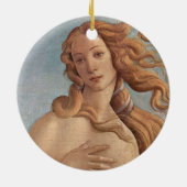 Die Geburt der Venus (Detail) von Sandro Botticell Keramik Ornament (Hinten)