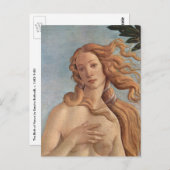 Die Geburt der Venus (Detail) von Sandro Botticell Postkarte (Vorne/Hinten)