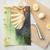 Die Geburt der Venus Geschirrtuch (Viertel Falte)