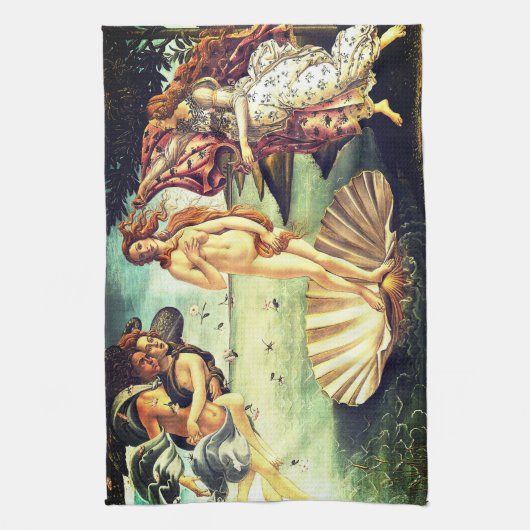 Die Geburt der Venus Geschirrtuch (Vertikal)
