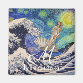 Die Geburt der Venus in der Großen Welle Magnet