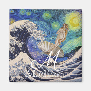 Die Geburt der Venus in der Großen Welle Magnet