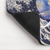 Die Geburt der Venus in der Großen Welle Mousepad (Ecke)