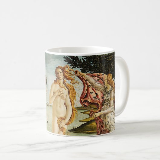 Die Geburt der Venus Kaffeetasse (VorderseiteRechts)