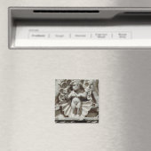 Die Geburt der Venus (Kalkstein) Magnet (In Situ (Geschirrspüler))