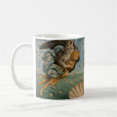 Die Geburt der Venus Katzen Parodie Renaissance Ku Kaffeetasse (Links)