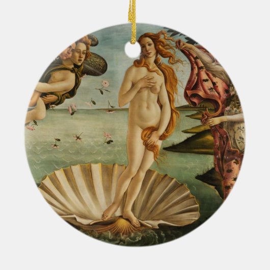 Die Geburt der Venus Keramik Ornament (Hinten)