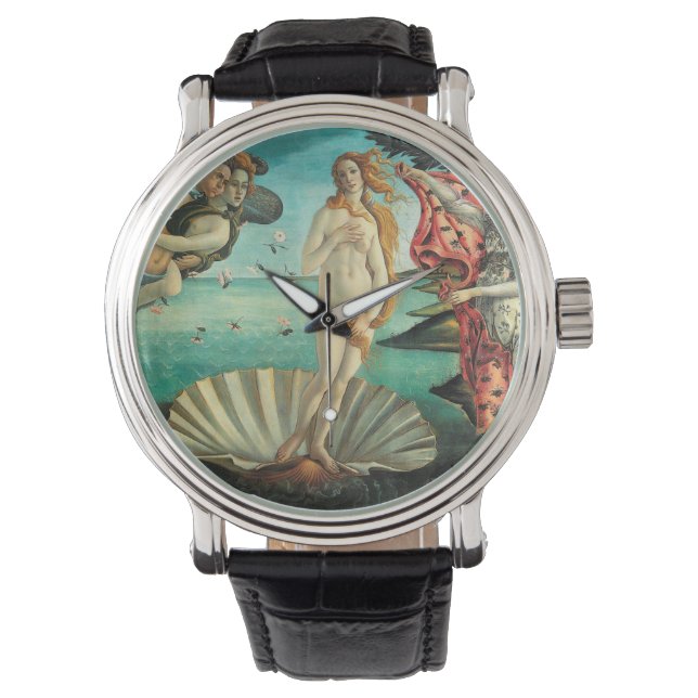 Die Geburt der Venus - Klassische Kunst von Bottic Armbanduhr (Vorderseite)