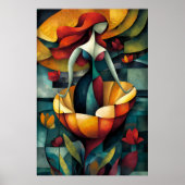 Die Geburt der Venus - Minimalistische kubistische Poster (Vorne)