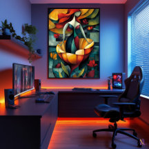 Die Geburt der Venus - Minimalistische kubistische