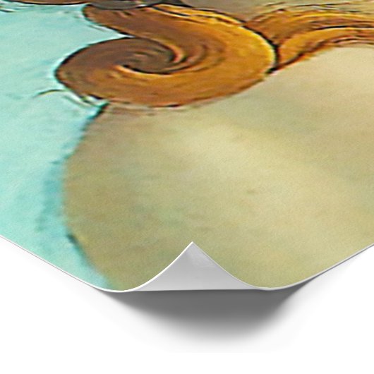 Die Geburt der Venus - Nah Poster (Ecke)