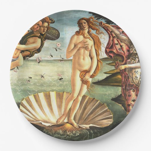 Die Geburt der Venus Pappteller (Vorderseite)