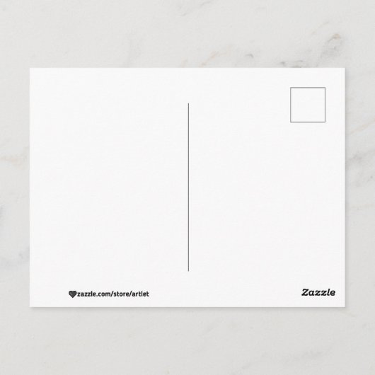 Die Geburt der Venus Postkarte (Rückseite)